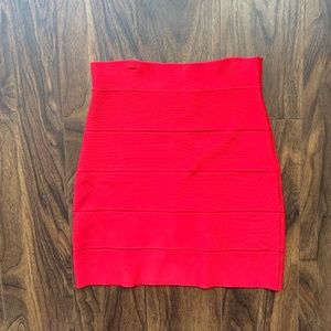 Red pencil ("bandage") skirt (BCBG, Size S)